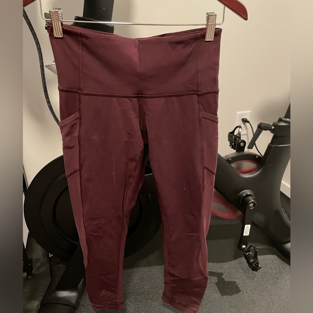 Lululemon size 6 leggings - laser cut